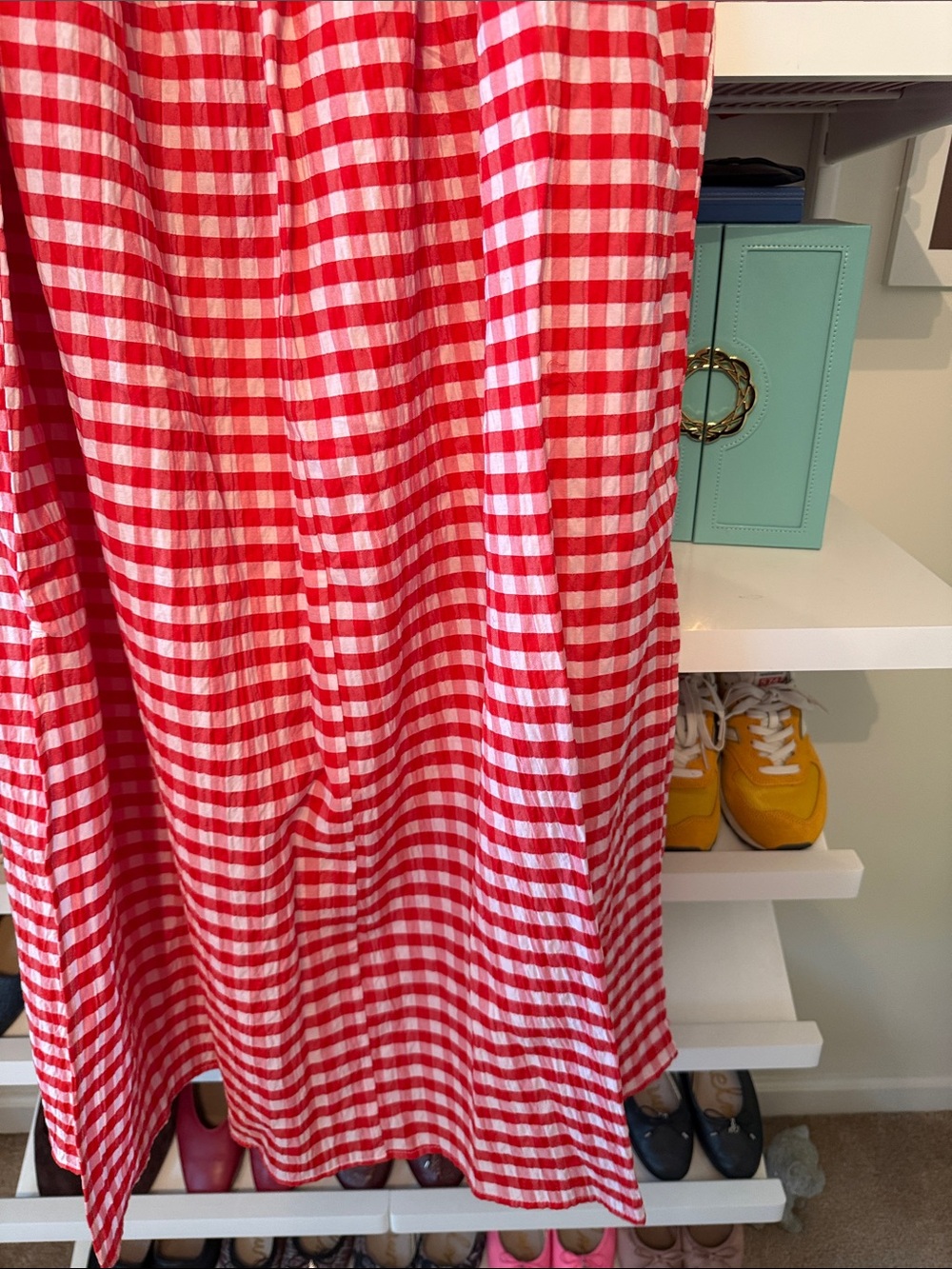 Universal Thread Red and White Gingham Maxi Skirt - Picture 8 of 9